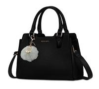 IGOLUMON Bolsos de Mano Piel para Mujer para Universitarias Trabajo Bolso Bandolera Universidad Marca Bolsa Outlet Marca Tote Bag Negro