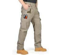 IGOLUMON Pantalones de Trabajo Hombre Pantalones Cargo Casuales con Multibolsillos Pantalón de Combate Táctico