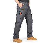 IGOLUMON Pantalones de Trabajo Hombre Pantalones Cargo Casuales con Multibolsillos Pantalón de Combate Táctico