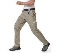 IGOLUMON Pantalones de Trabajo Hombre Pantalones Cargo Pantalón Tactico con Multibolsillos Pantalones de Seguridad Banda Elástica