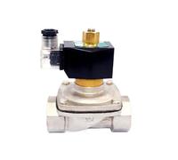 IGOQTHSQE 1 unidad 2/2 220 V CA Electroválvula de agua normalmente abierta de 2 pulgadas con resistencia a altas temperaturas de 150 grados SS304 (NPT-AC230V)