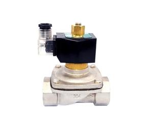 IGOQTHSQE 1 unidad 2/2 220 V CA Electroválvula de agua normalmente abierta de 2 pulgadas con resistencia a altas temperaturas de 150 grados SS304 (NPT-AC230V)