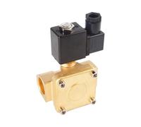 IGOQTHSQE Electroválvula neumática de Alta presión, Normalmente Cerrada, 1/4", 3/8", 1/2", 3/4" y 1", for Agua, Aceite Aire, 12 V, 24, 220 110(DC24V-OPEN,DN15)