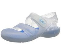 IGOR Bondi, Sandalias con Correa de Tobillo Unisex Niños, Blanco (Tr. White / Plantilla Turquesa), 22 EU