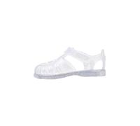 Igor Tobby Unicorn Glitter - Sandalias de gelatina de PVC transparente, Purpurina blanca transparente, 22 EU