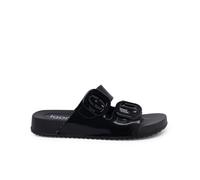 Pisamonas Sandalias Habana Doble Hebilla Brillo Igor Talla 39 en Color Negro
