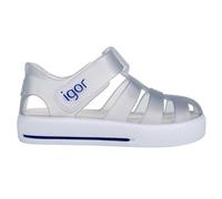 Igor Star Sandalia con Pulsera, Unisex Infantil, Transparente (Translúcido Blanco), 28 EU (10.5 UK)