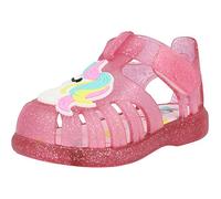 Igor Tobby Unicorn Glitter - Sandalias de gelatina de PVC transparente, Purpurina fucsia rosa transparente, 21 EU