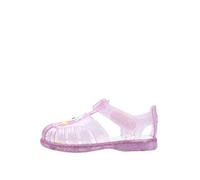 Igor Tobby Unicornio - Sandalias de gelatina de PVC transparente con purpurina, Violet, 20 EU