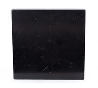 Igox Placa de piedra de shungita, sin pulir, 100 x 100 mm, piedras shungite curativas, Rusia