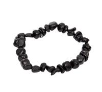 Igox Shungite - Pulsera auténtica de 5 cm con piedras naturales Shungite, protección de cristal, energía sagrada y meditación, 5 cm, Piedra