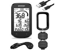 iGPSPORT BSC100MAX-set Ciclocomputador Bicicleta GPS, Pantalla 3" Grande, Inicio/Pausa Automático, 40h Autonomía, Datos Personalizables, Impermeable IPX7