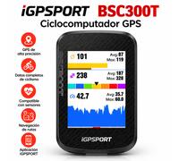 iGPSPORT BSC300T Ciclocomputador GPS con Pantalla Táctil, Navegación Inalámbrica con Mapa a Color, Compatible con Entrenamiento en Interiores, Accesorio para Bicicleta BSC300T-32G