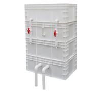 IGrobhuqk Caja de Filtro Acuario Externo PE | Rojo Blanco Múltiples tamaños: for peceras y estanques(White,23.62x15.75x38.98in/60x40x99CM)