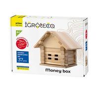 Igroteco® Constructor Puzzle 3D de Roble - 37 Piezas | Juguete Educativo de Madera para Niños | Juego de Construcción Ecológico y Decorativo Estilo Rústico | A Partir de 5 Años