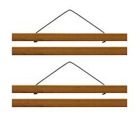 IGTOPS Barra de pósteres magnética, Marco pósteres pared, fotos, riel de pósteres, marco de madera, colgador para obras de arte impresas