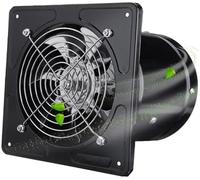 IGTOPS Ventilador de tubo axial de 100 mm de diámetro, ventilador de extracción, ventilador industrial para tubos, resistente al calor, para baño, inodoro, cocina, invernadero, tienda de campaña,