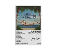 Igual tensión en todas las partes, álbum de Jimmy Buffett, impresiones decorativas modernas para dormitorio, sala de estar, oficina, con lienzo resistente a la decoloración, 30 x 45 cm, igual tensión
