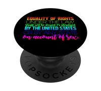 Igualdad de Derechos Enmienda Texto Completo Cita ERA SI Feminista PopSockets PopGrip Adhesivo
