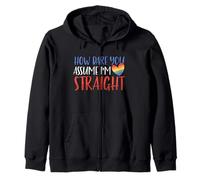 Igualdad del Arco Iris Cómo te atreves a Asumir Que Soy Heterosexual LGB Sudadera con Capucha