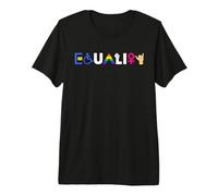 Igualdad Derechos Humanos Feminista LGBT-Q Regalo de Orgullo Discapacitado Camiseta Premium