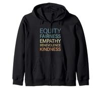 Igualdad Equidad Empatía Benevolencia Bondad Sudadera con Capucha