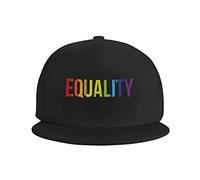 Igualdad LGBT Arcoíris Mujer Hombre Gorras Hip Hop Ajustable Snapback Cap Transpirable Gorra Trucker para Senderismo Golf Verano