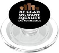 Igualdad no Venganza Black Pride Melanina Power Heritage PopSockets PopGrip para MagSafe