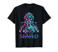 Igualdad Sentada Balanza Justicia Calavera Poder Unidad Camiseta