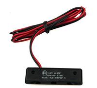 Iguana Custom PARTS - Micro luz de iluminación de matricula de moto con tres leds, pequeña y HOMOLOGADA E-MARK funciona a 12v y es resistente al agua.