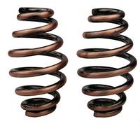 IGUANA CUSTOM PARTS - Pareja de muelles Tapered bronce para asientos de moto. Medida 8cm con forma de barril. Perfectos para motos bobber, custom, chopper.