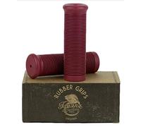 Iguana Custom - Puños de Goma de Moto Cafe & Cross (Rojo 1")