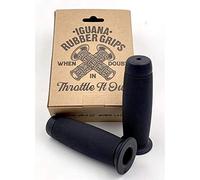 Iguana Custom - Puños de Moto de Goma OBUS (Negro 7/8")