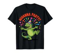 Iguana Party Happy Celebration Lizard Camiseta
