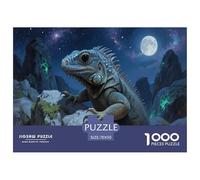 Iguana, Reptil Salvaje Animal 1000 Piezas Puzzles para Adultos Cumpleaños Juego De Rompecabezas Juegos Educativos Decoración Relajación Y Sabiduría 70x50cm/1000pcs