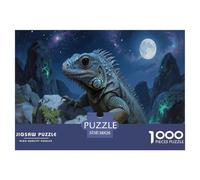 Iguana, Reptil Salvaje Puzzle 1000 Piezas Animal Adultos Educational Game Cumpleaños Juego De Rompecabezas Decoración Relajación Y Sabiduría 38x26cm/1000pcs