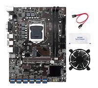 IGUATU Placa base B250C BTC Mining + cable SATA + grasa térmica + ventilador 12XPCIE a USB 3.0 ranura GPU LGA1151 para BTC Miner