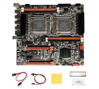 IGUATU X79 - Placa base de CPU dual + cable SATA, cable de interruptor, deflector, grasa térmica, almohadilla térmica M.2 NVME LGA2011 (negro, 1 )