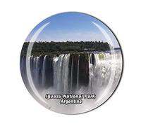 Iguazu National Park Argentina Imán de nevera Crystal Tourist Souvenir Colección de regalos Refrigerador Pegatina magnética