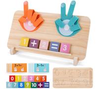 IGUGI Juegos Educativos Niños 3 4 5 6 Años,Contando Juego de Aprendizaje,Juguetes Montessori Matematica,Juguete Educativo Infantil,Aprender a Agregar y Restar Matemáticas,Regalo para Niños Niñas