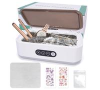 IGUGI Limpiador Ultrasónico 49000HZ,Ultrasonidos Limpieza con 3 Modos de Tiempo,Limpiador Ultrasonidos Profesional para Joyas,Anteojos,Reloj de Pulsera,Dentaduras Postizas,Anillos