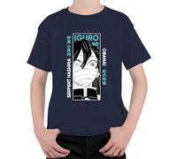 Iguro Obanai Serpent Hashira Cazador de Demonios Anime Regalo Japón Y2K Streetwear Unisex Niños Camiseta, azul marino, 152