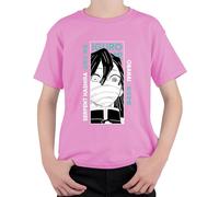 Iguro Obanai Serpent Hashira Cazador de Demonios Anime Regalo Japón Y2K Streetwear Unisex Niños Camiseta, Rosa., 152