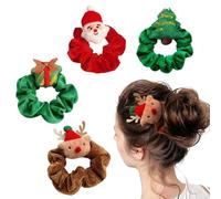 IGXX 4 Coletas Navidad Santa - Gomas suaves (Rojo/Verde/Marrón)