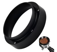 IGXX Embudo dosificador de 51 mm, Anillo dosificador de café de Aluminio, Anillo dosificador de café expreso, Embudo dosificador magnético, Accesorios para máquina de café para Baristas, hogar(Negro)