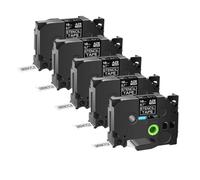 IGZLLBYJ 5 10pcs 18 24 36 mm Cinta de Plantilla de Grabado No Adhesivo Ste-141 Ste-151 Ste-161 Compatible con el Fabricante de Etiquetas para Series(5PK 18mm)