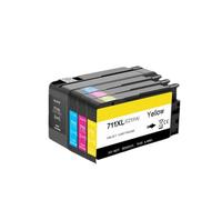 IGZLLBYJ Cartucho de Tinta Compatible para 711 711xl para DesignJet T120 T520 Impresora Tinte Cartucho de Tinta 711(711-1SET - 4PC)