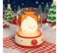 IHALO DIY Nachtlicht Bastelset für Kinder, White Noise Machine Baby Nachtlicht - Niedliche Kerosinlampe,Silikonflammenlicht,5 beruhigende Klöenlicht Stilllicht Dimmbar,Kinderzimmer Deko