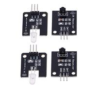 iHaospace 2 Sets 38KHz IR Infrared Transmitter Module + IR Infrared Receiver Sensor Module Compatible with Arduino RPI STM32