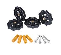 iHaospace 40mm M4 Hand Twist Hot Bed Leveling Nut + Spring + Screw for 3D Printer CR-10 CR-10s Ender 3（4 Sets）